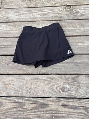 Reebok girls Black Athletic Skort Shorts size medium (7/8)